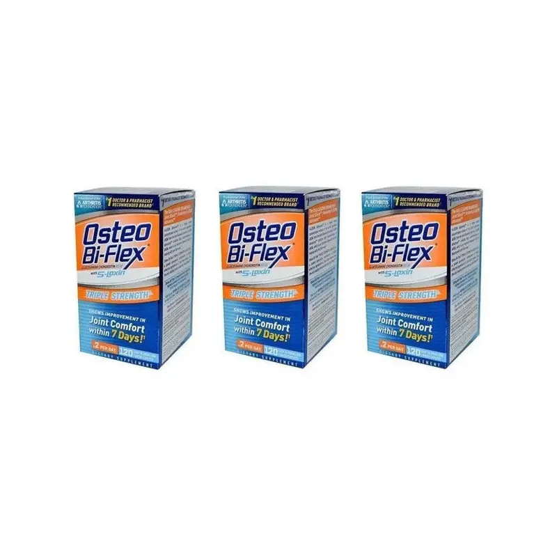 Osteo Bi-Flex Glucosamine Chondroitin With 5-Loxin 120 Tablets - 3 Pieces