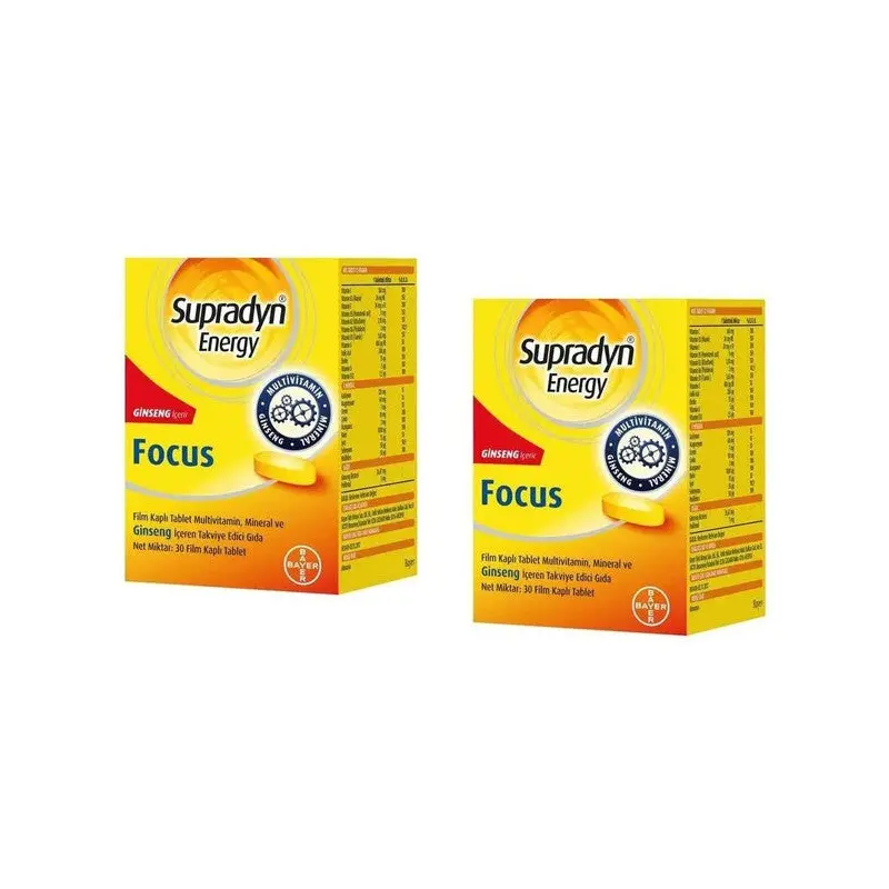 Supradyn Energy Focus Multivitamin 30 Tablet - 2 Adet