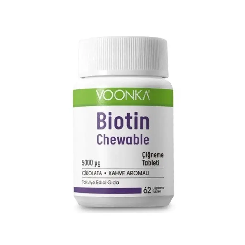 Voonka Biotin Chewable Food Supplement 62 Tablets