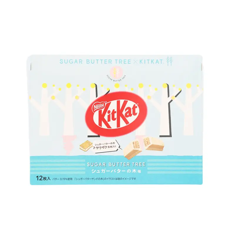 GRAPESTONE Sugar Butter Tree x KITKAT????? Chocolate - Sugar Butter Tree Flavor (12pcs)