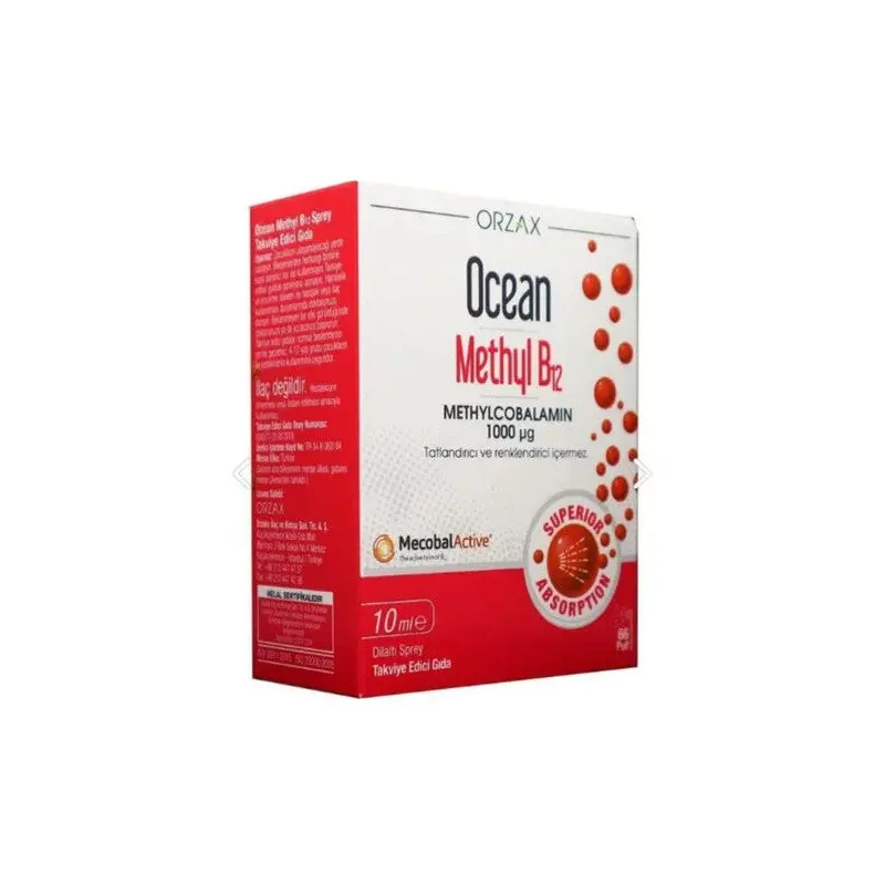 Ocean Methyl B12 Sprey 1000 Mg 10 Ml