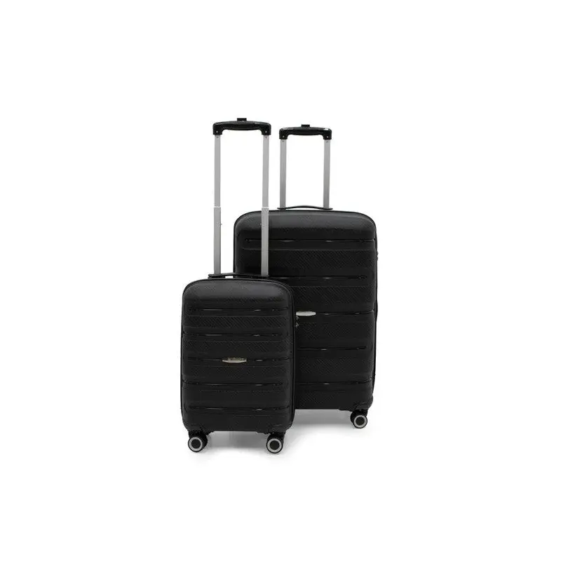 Artemis Polypropylene & Unbreakable 2-Piece Luggage Set Large & Small - Black