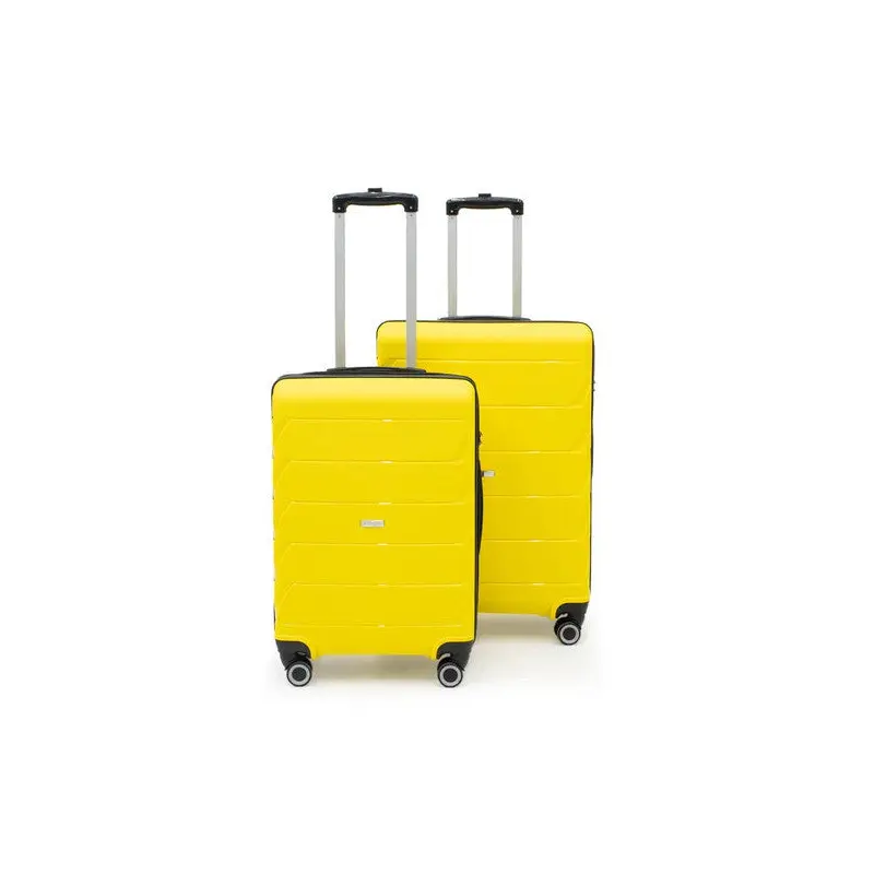 Copella Polypropylene & Unbreakable 2-Piece Luggage Set Large & Medium - Yellow