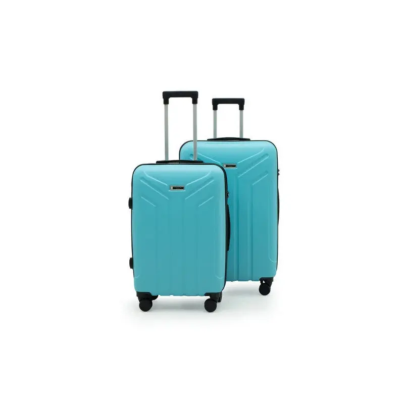Petra Lux 2-Piece Abs Luggage Set Large & Medium - Blue