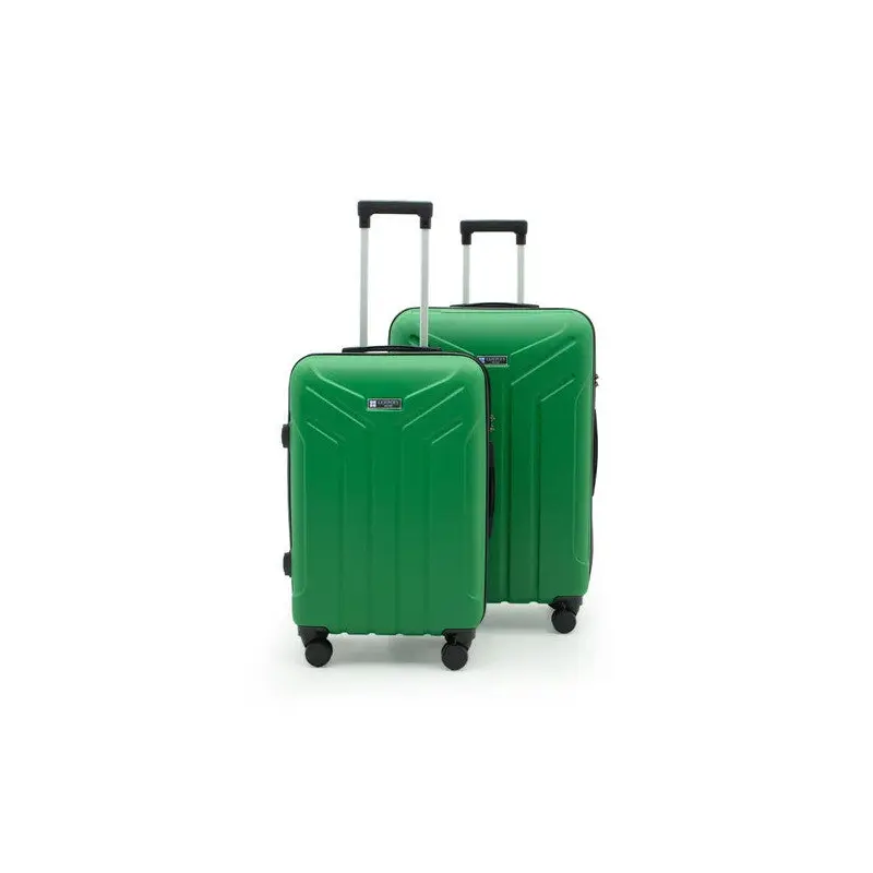 Petra Lux 2-Piece Abs Luggage Set Large & Medium - Green
