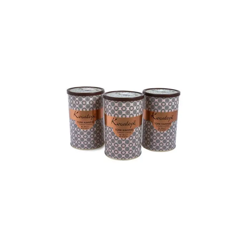 Kocatepe Coffee Turkish Coffee 250 Gr Tin 3 Pack