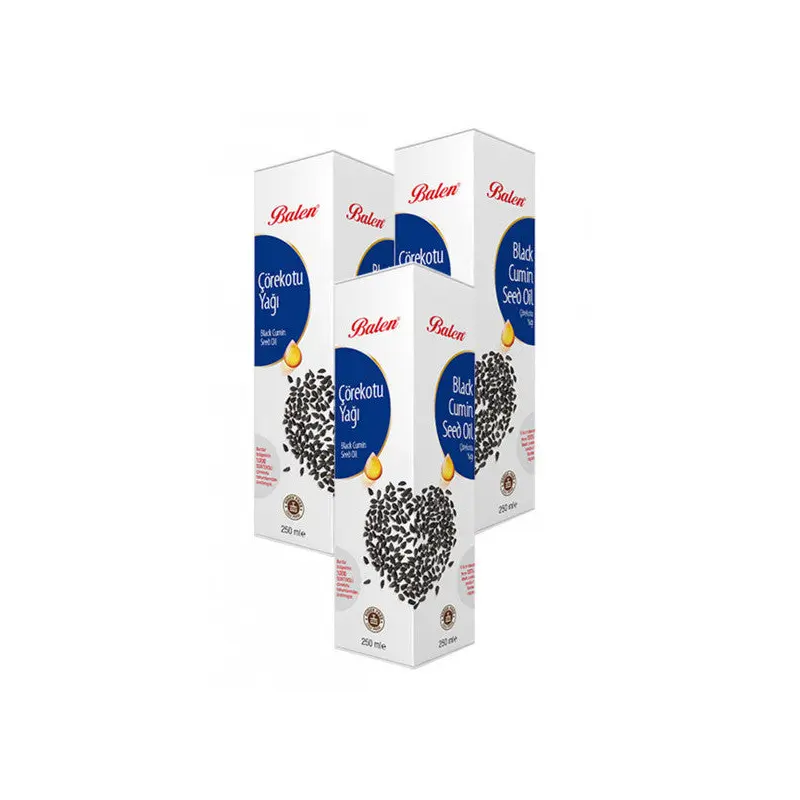 3 Boxes Balen Black Cumin Oil Black Cumin 250 Ml Cold Pressed