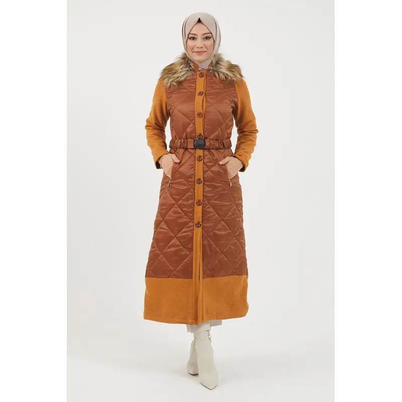 Buttoned Stamp Tan 2358