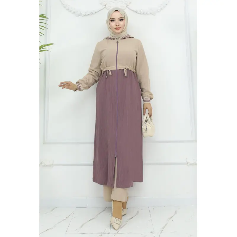 Ribbed Waist Tie-Down Suit Rose 19237