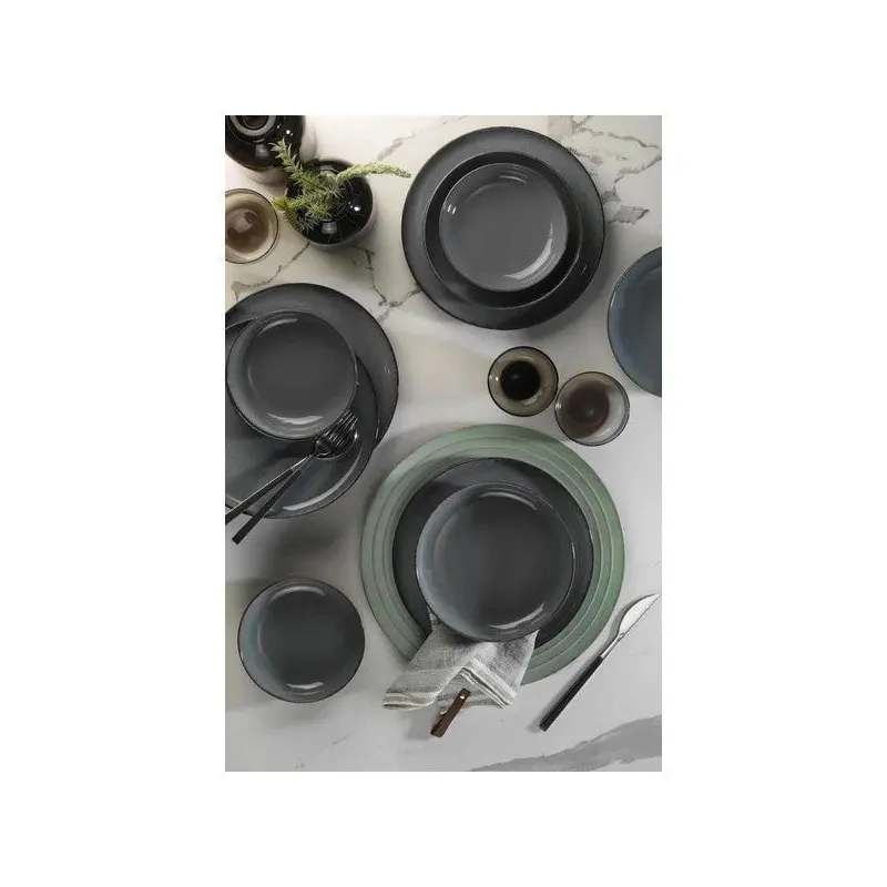 Ktahya Porcelain Moderna 12 Piece Dinner Set For 4 People Blue