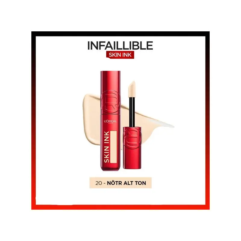 L'oral Paris Skin Ink All Day Coverage Foundation - Neutral Undertone 20