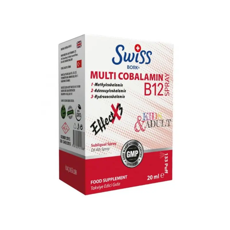 Swiss Bork Multi Cobalamin B12 Spray 20Ml