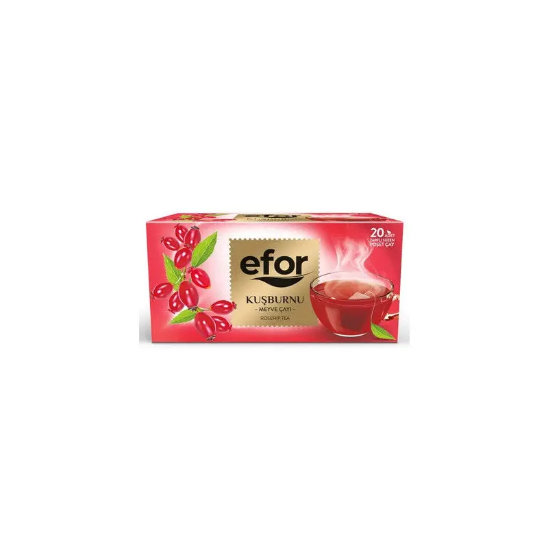 Efor Rosehip Glass Bag Herbal And Fruit Tea - 20 Pcs