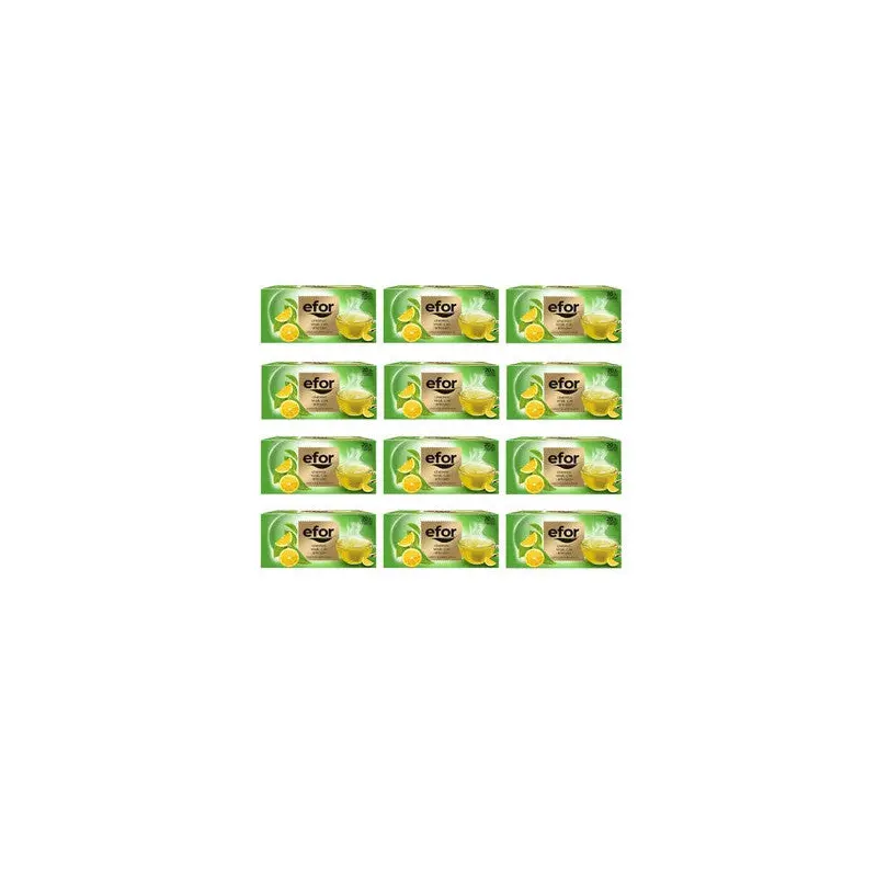 Efor Tea Lemon Green Tea Herbal And Fruit Tea Bag 20 X 12 Pieces