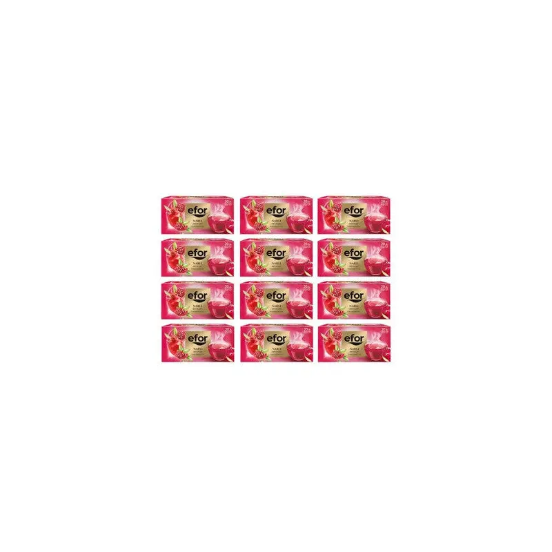 Efor Tea Pomegranate Herbal And Fruit Tea Bag 20 X 12 Pieces