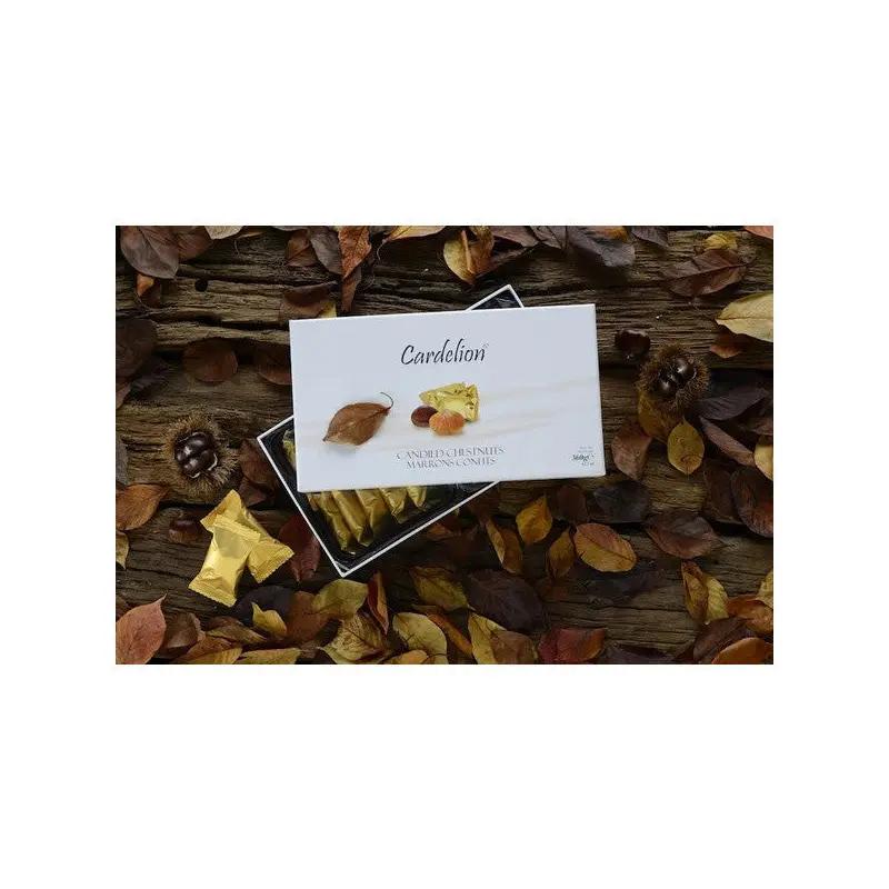 Cardelion Marrons Confits - Candied Chestnuts - Chesnuts  Maroon Glace Chestnut - Anatolian Flavors - Marron Glace - 360 Gr.