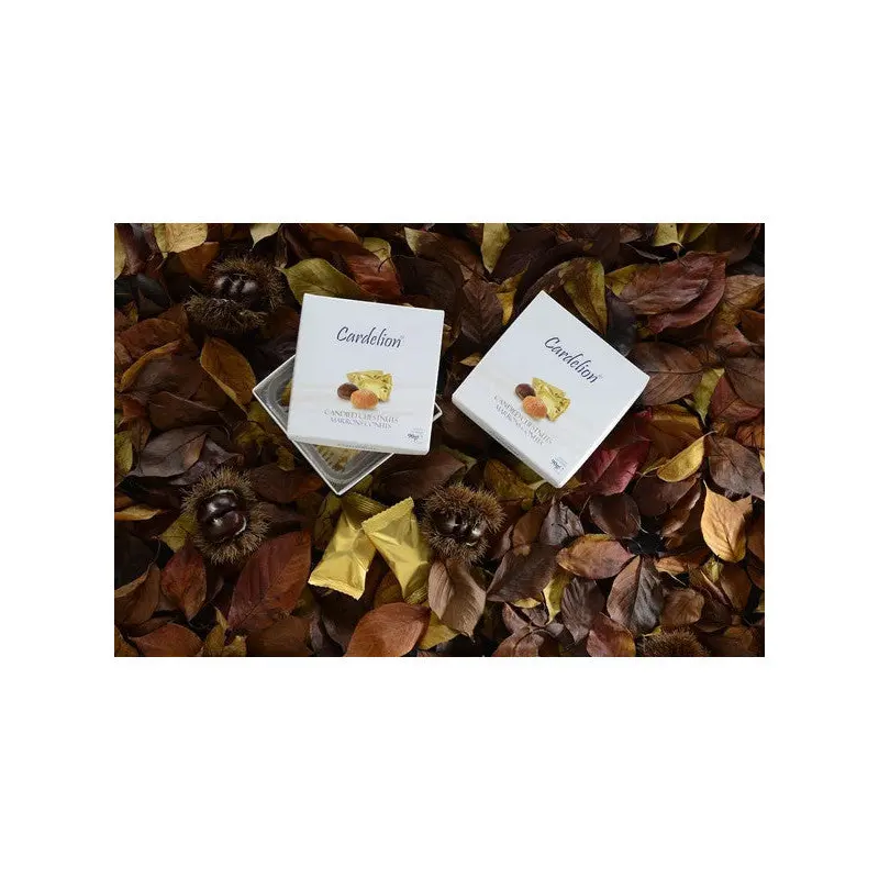 Cardelion Marrons Confits - Candied Chestnuts - Chesnuts  Maroon Glace Chestnut - Anatolian Flavors - Marron Glace - 90 Gr.