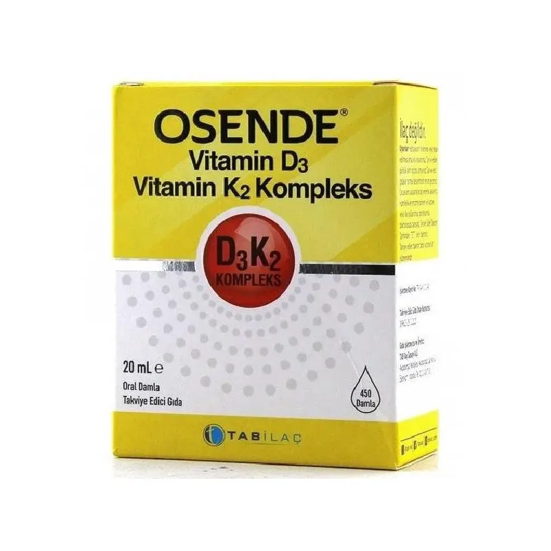 Odorless Vitamin D3 K2 Complex (Menaquinone 7) Drops 20Ml