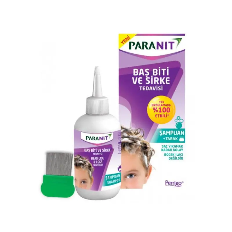 Paranit Head Lice And Vinegar Treatment Shampoo 100Ml | Comb Gift