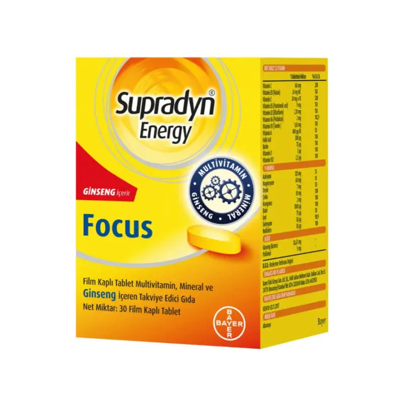 Supradyn Energy Focus Multivitamin 30 Tablet