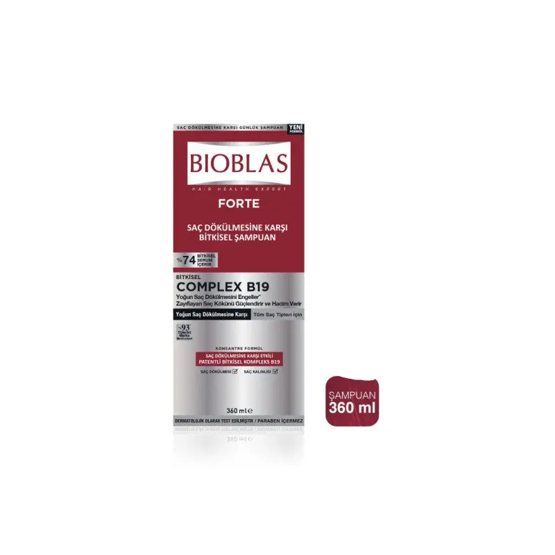 Bioblas Fort Complex B19 Anti-Hair Shampoo 360 Ml