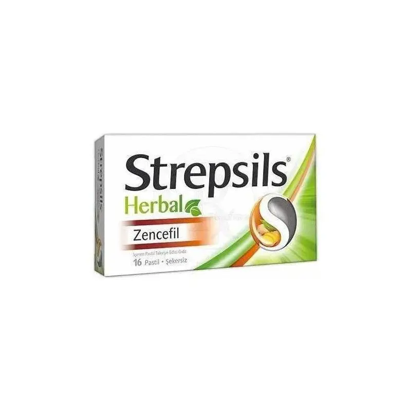 Strepsils Herbal Ginger Sugar Free Lozenges