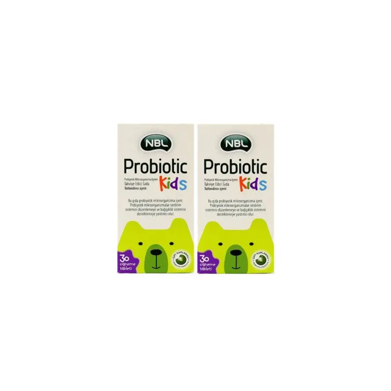 Nbl Probiotic Kids 30 Chewable Tablets 2 Boxes