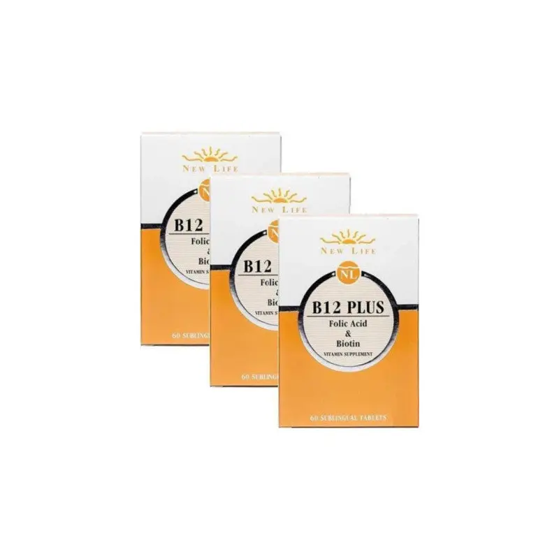 New Life B12 Plus Methylcobalamin 60 Tablets 3 box