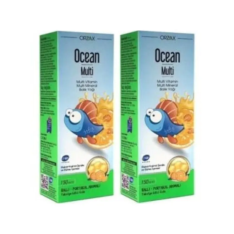 Ocean Multivitamin Multimineral Syrup King Shakir 150 Ml 2 Boxes