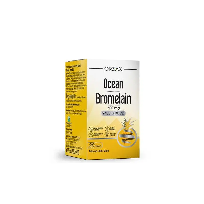 Orzax Ocean Bromelain 30 Capsules