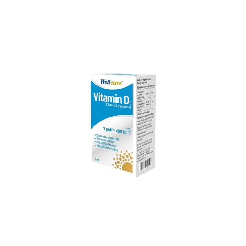 Wellcare Vitamin D3 400 Iu 5 Ml
