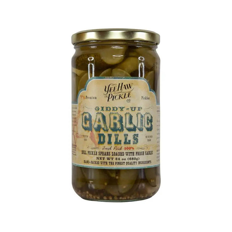 YEE-HAW PICKLE Pickles - Garlic Dills  (680g)
