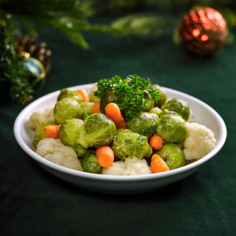 C01 Sauteed Russel Sprout & Baby Carrot  (1pc)