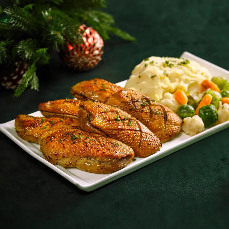 D04 Slow Cooked Duck Breast with Gratin Potato  (1pc)