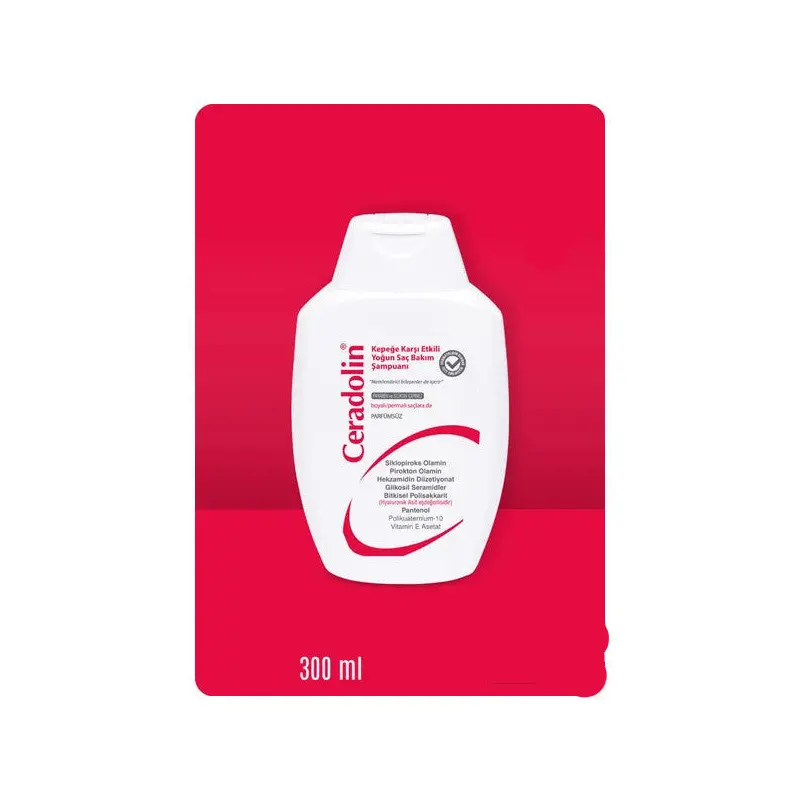Dermadolin Ceradolin Anti-Dandruff Effective Intensive Hair Care Shampoo 300 Ml