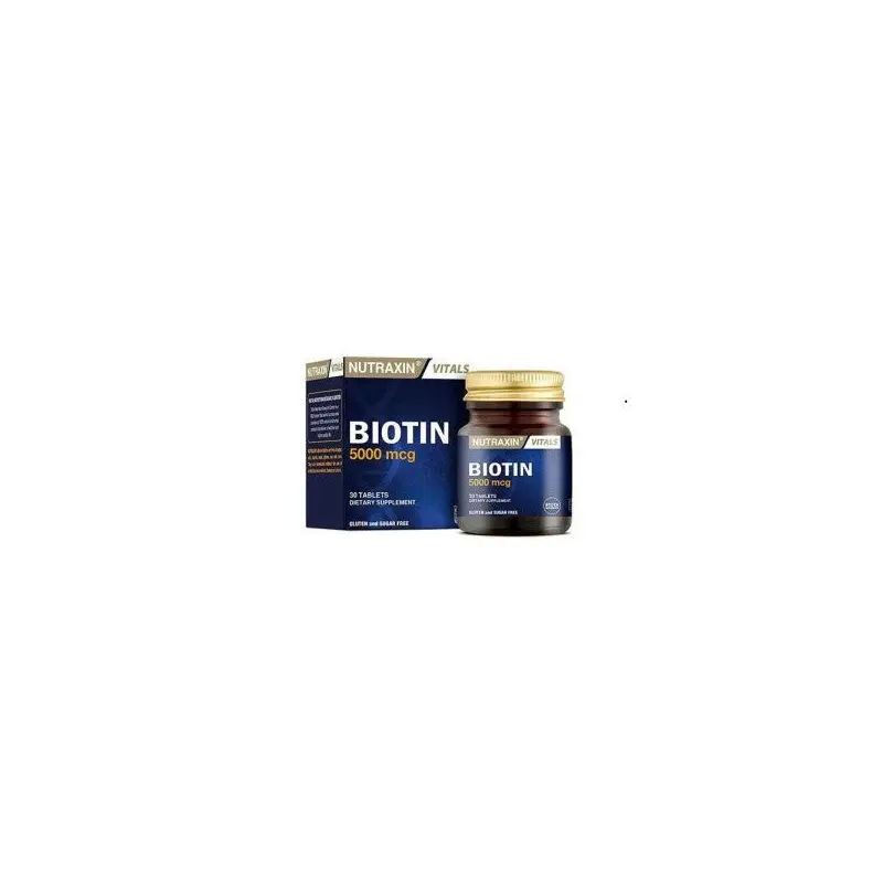Nutraxin Biotin 5000 Mg 30 Tablets