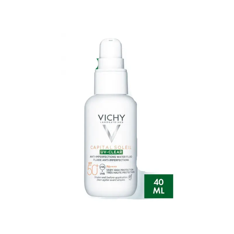 Vichy Capital Soleil Uv Clear Spf50 Face Sun Cream 40 Ml - Combination And Oily Skin