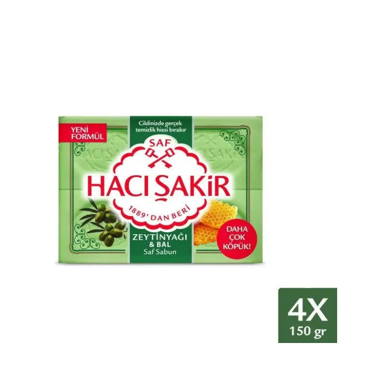 Hac akir Olive Oil & Honey 4X150 Gr Bar Soap