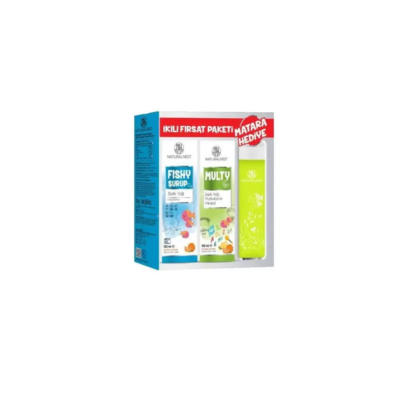 Naturalnest Multy Fish Oil 150 Ml + Fishy Syrup Fish Oil 150 Ml