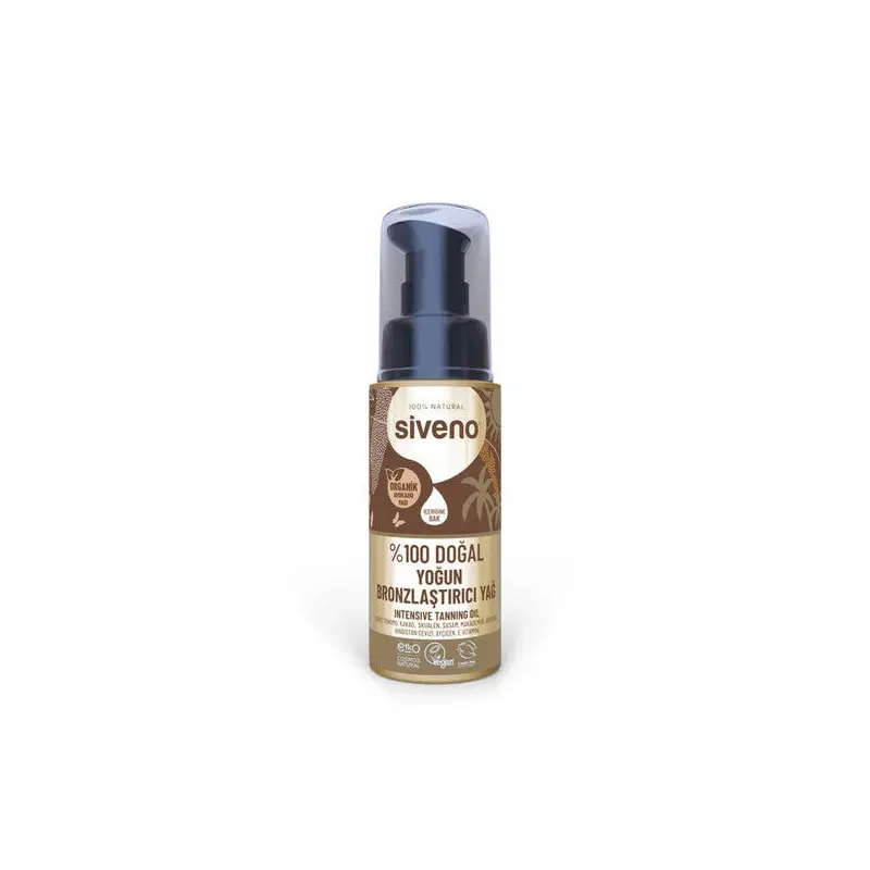 Siveno 100% Natural Tanning Oil Organic Avocado Oil Moisturizing Intense Bronzer 50 Ml