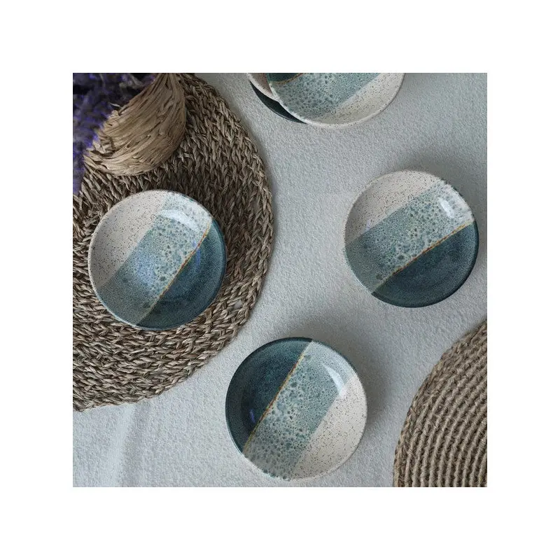 Keramika Keraart Colored Ring Sauce Bowl / Snack Bowl 13 Cm 6 Pieces 19781