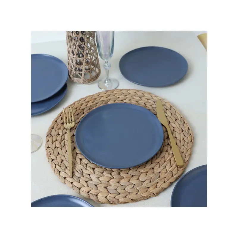 Keramika Matte Blue Sardes Cake Plate 22 Cm 6 Pieces 399