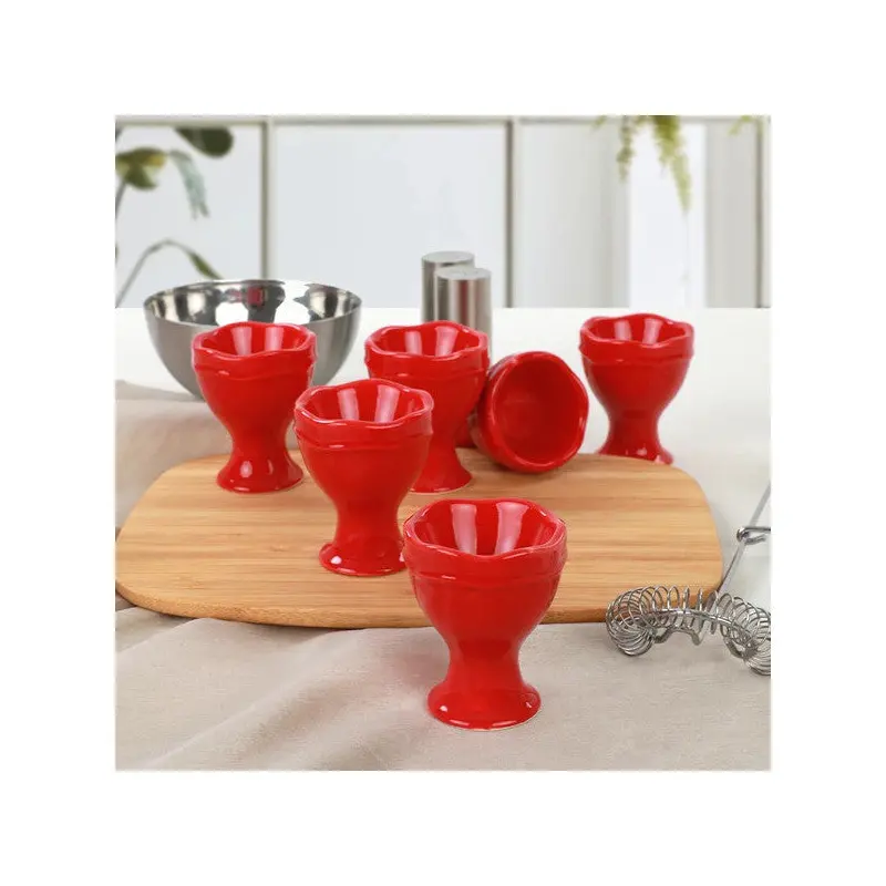 Keramika Red Juliet Egg Cup 6 Pieces