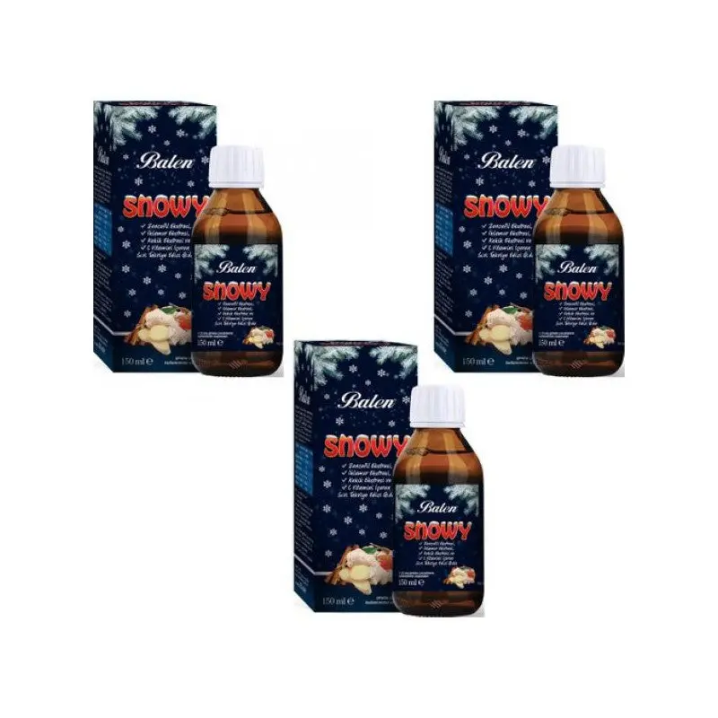 Balen Snowy Liquid Containing Ginger Extract, Linden Extract, Thyme Extract And Vitamin C X 3 Pieces