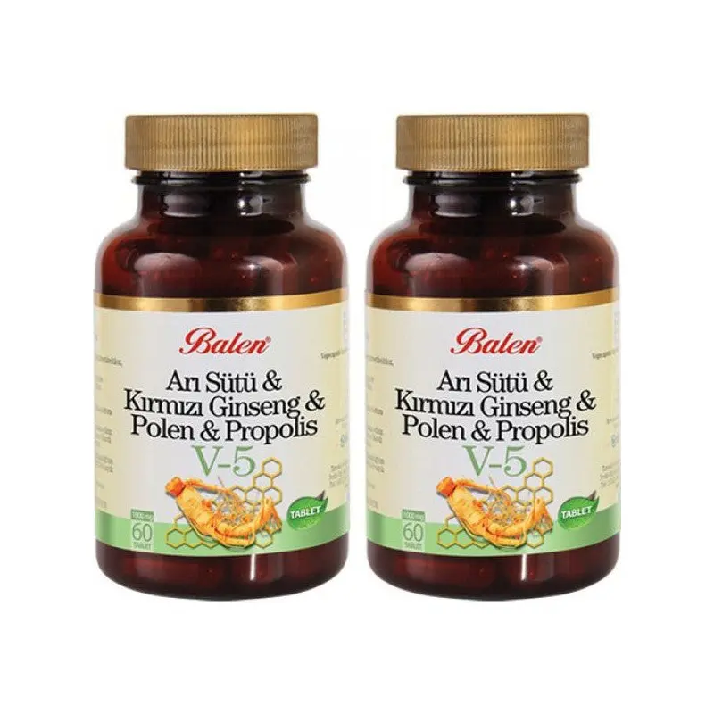 Balen (V5) Royal Jelly & Red Ginseng & Pollen & Propolis Tablet X 2 Pieces