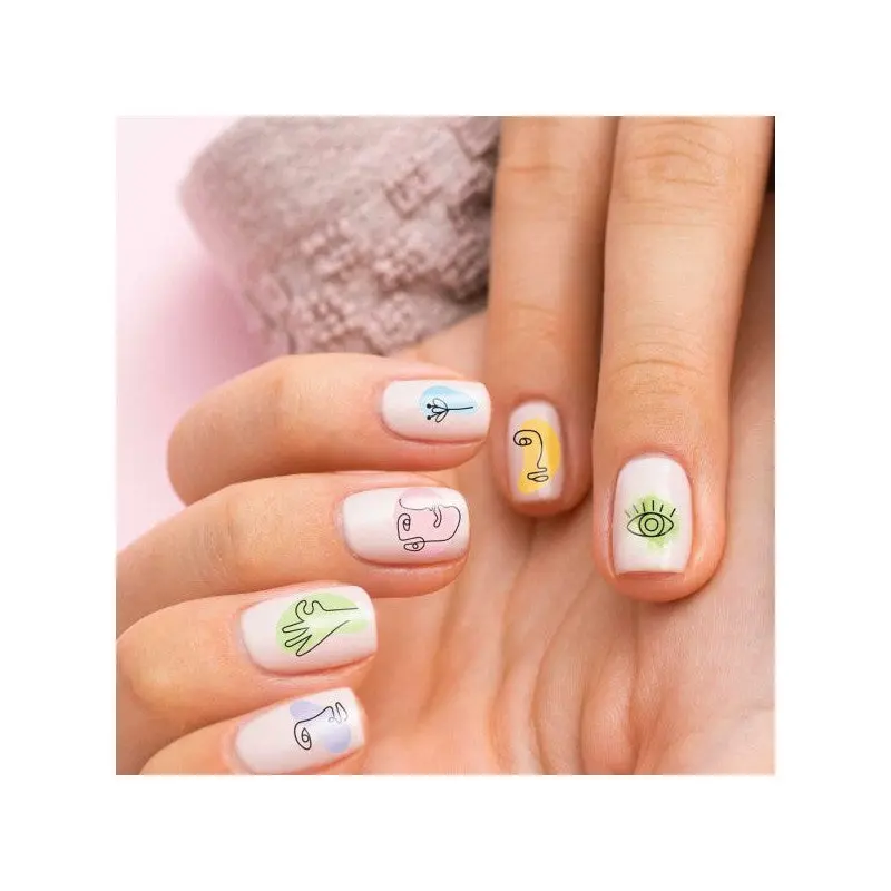 Silhouette 50Pcs Nail Tattoo, Nail Tattoo, Nail Art, Nail Sticker