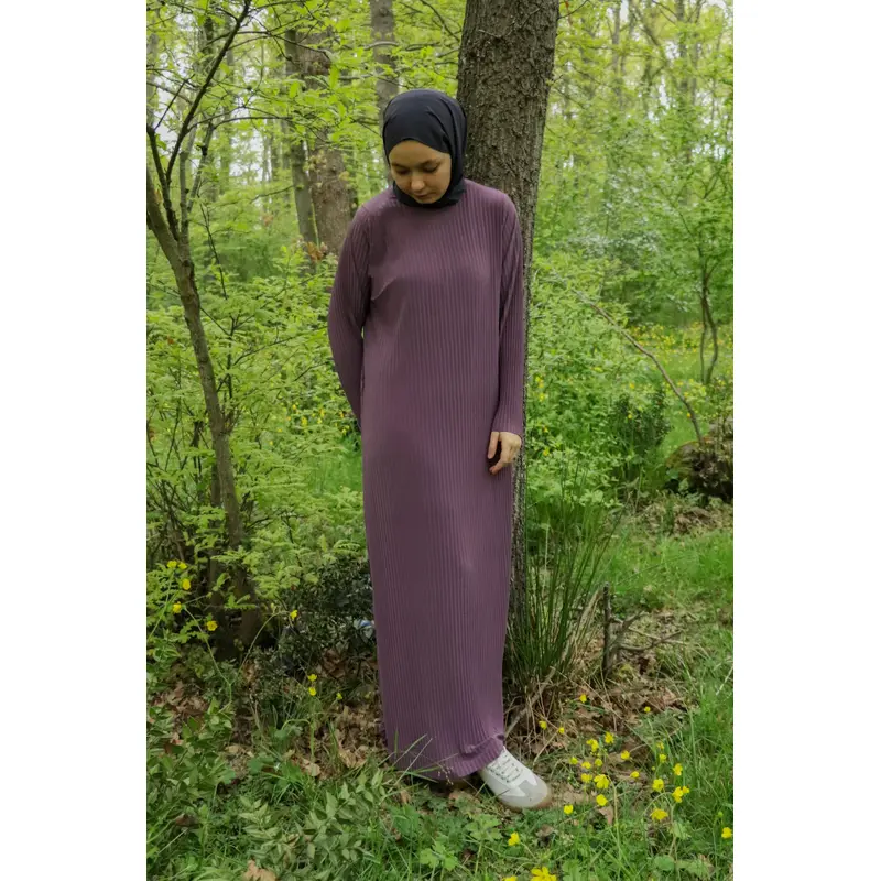 25013 Women's Pleated Sandy Maxi Length Rescue Dress Dusty Rose