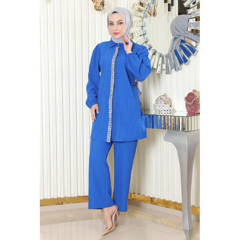 Stone Detailed Set Blue Msw19195-2