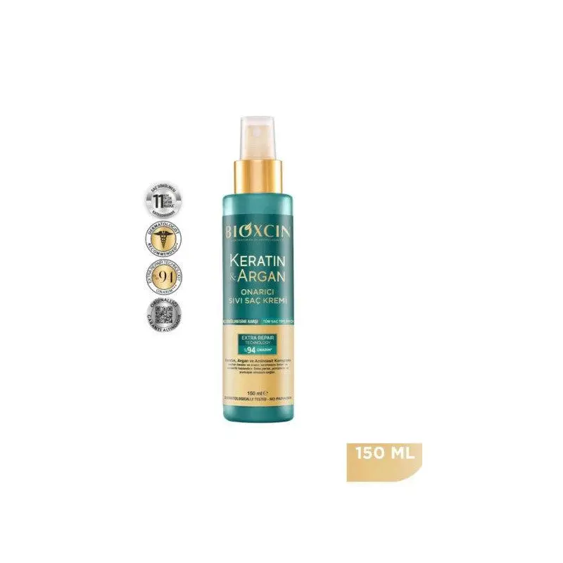 Bioxcin Keratin & Argan Repair Liquid Hair Care Cream 150 Ml