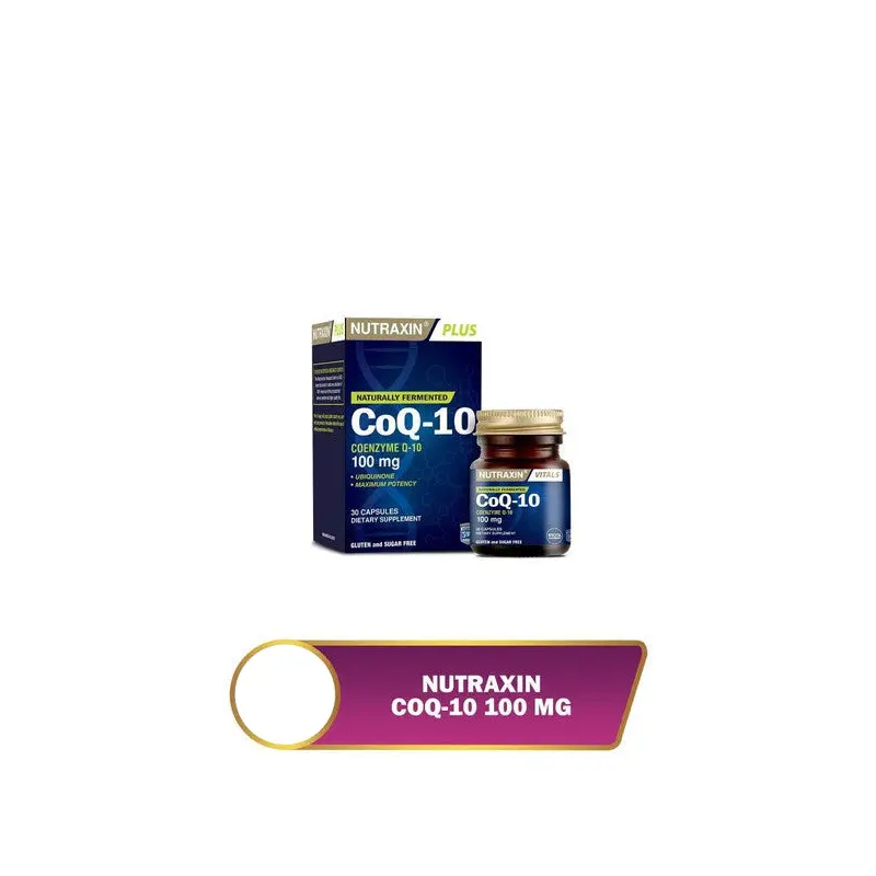 Nutraxin Coq-10 Food Supplement 30 Softgels - Coenzyme Q10
